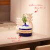 Vaso Decorativo Kaliman Bleu-(4)