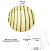 PRATO DECORATIVO BAMBOO - MEDIDAS