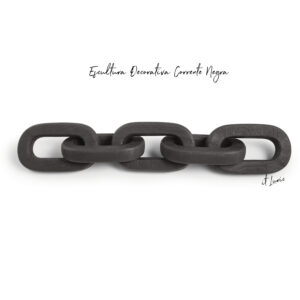 ESCULTURA DECORATIVA CORRENTE NEGRA