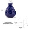 MINI VASO DE FAIANÇA SPOT BLUE-I - MEDIDAS