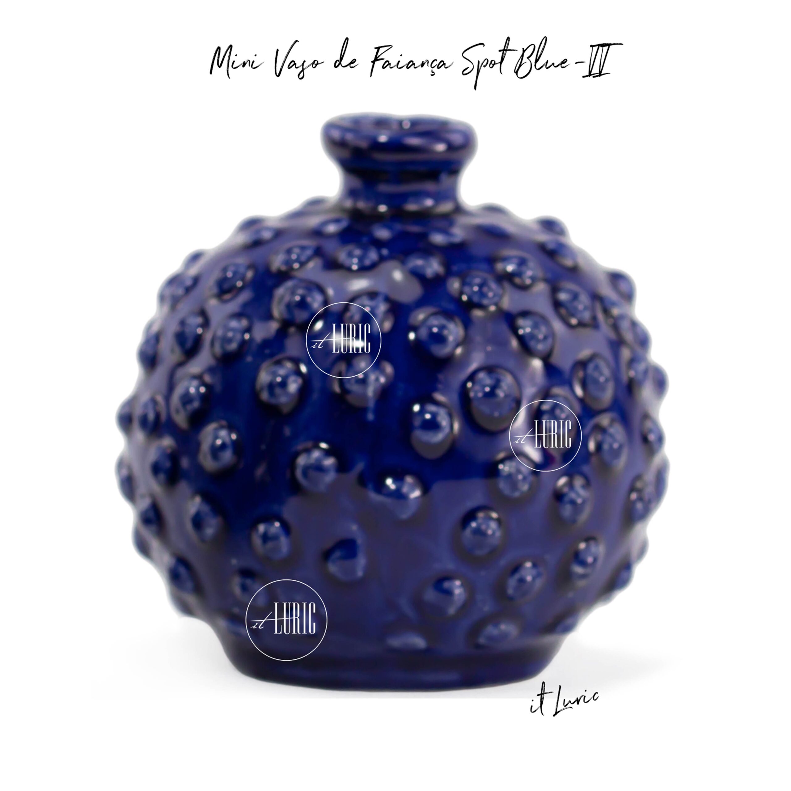 MINI VASO DE FAIANÇA SPOT BLUE-II (1)