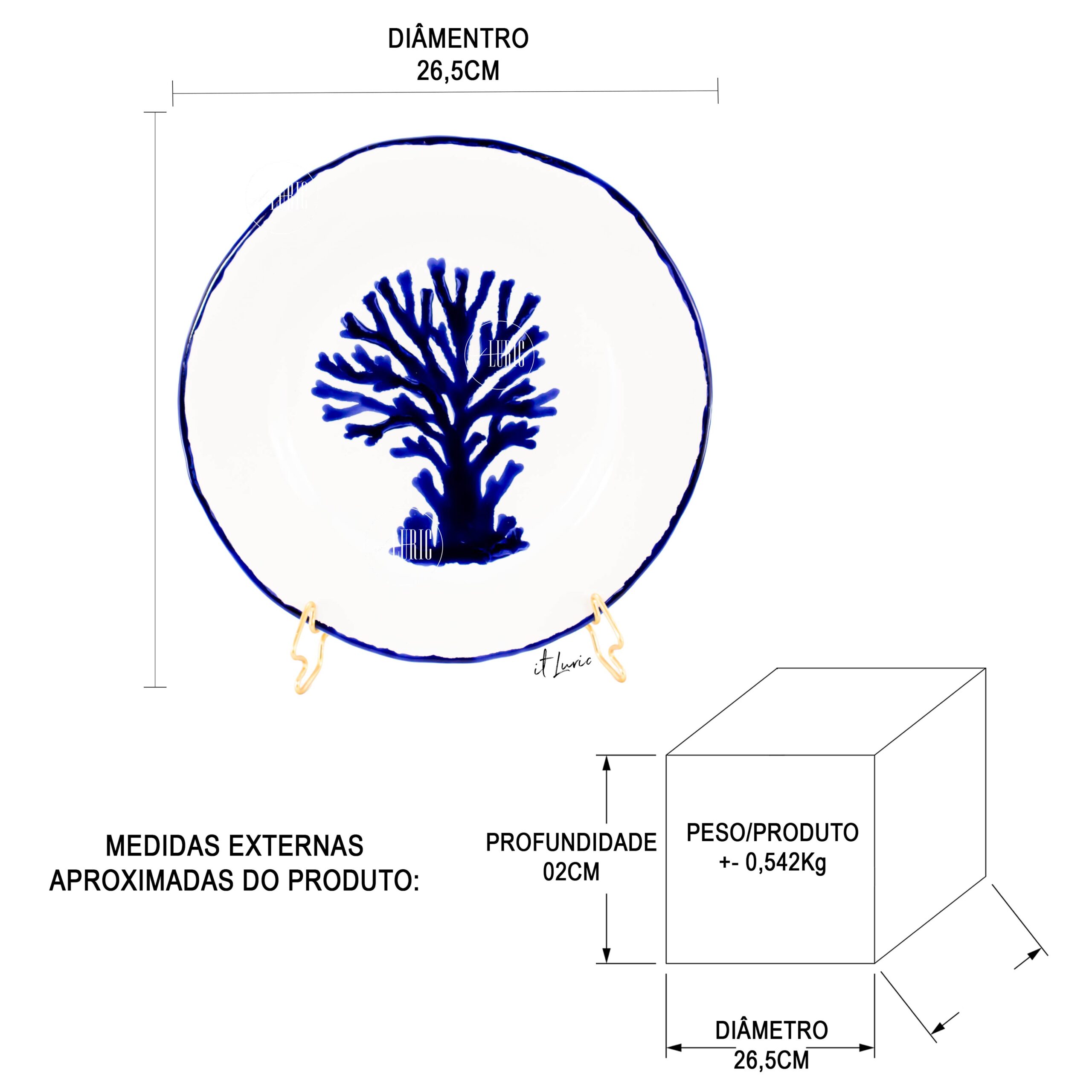 PRATO DECORATIVO CORAL ROYAL - MEDIDAS1