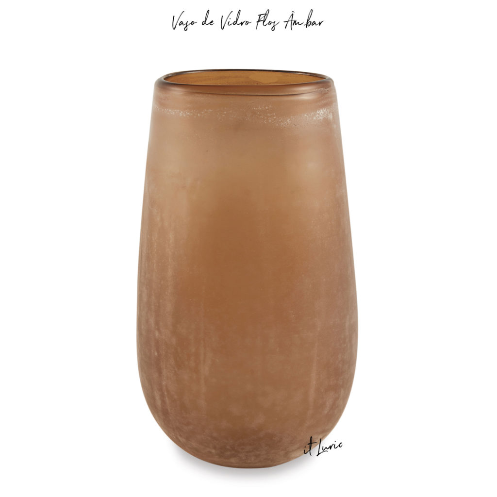VASO DE VIDRO FLOS ÂMBAR (1)