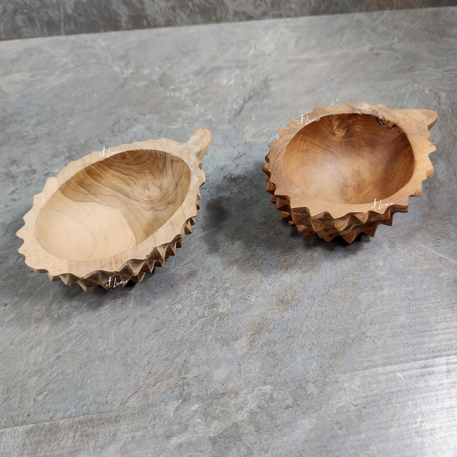 Bowl Madeira Teka Jaca, petisqueira ou elemento decorativo