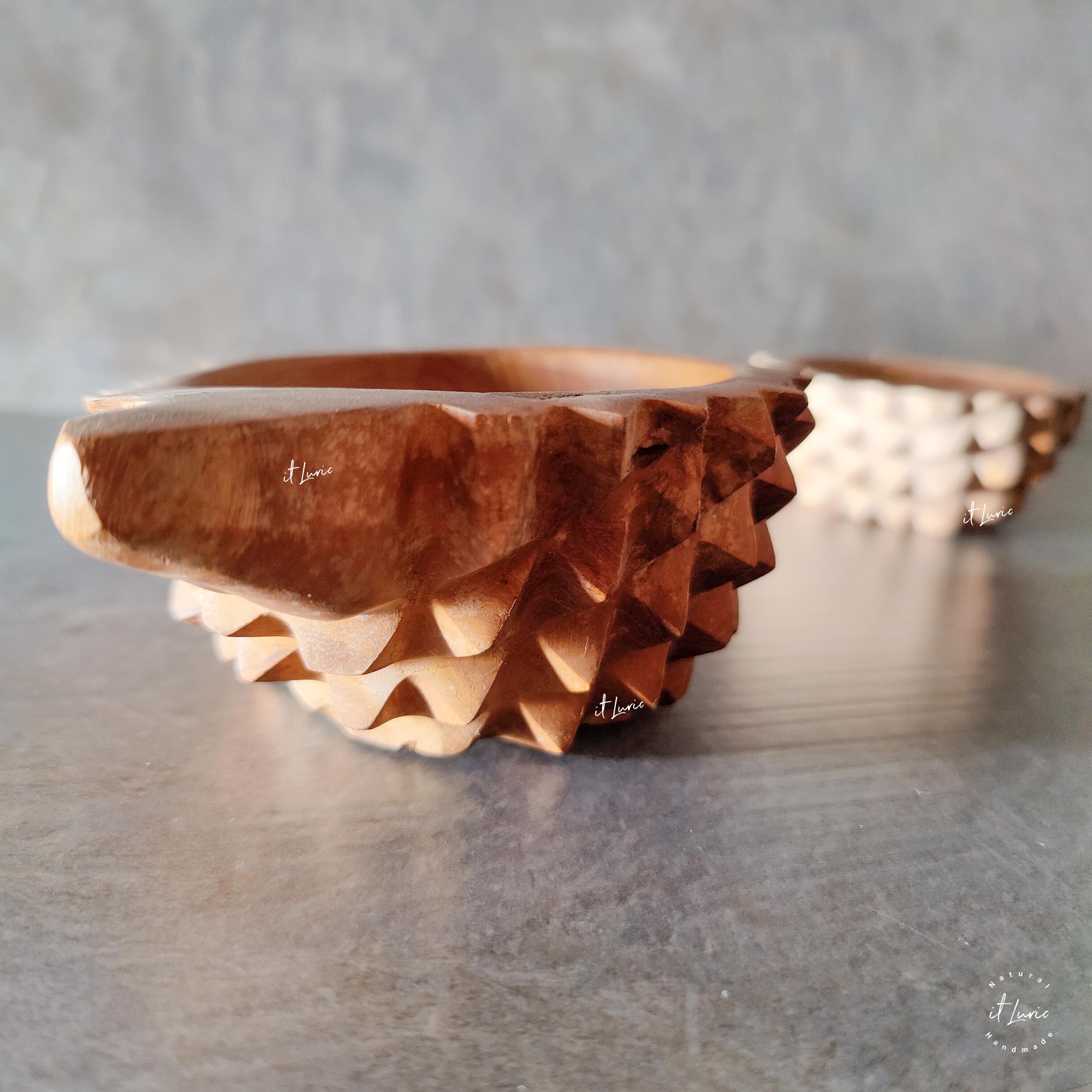 Bowl Madeira Teka Jaca, petisqueira ou também elemento decorativo