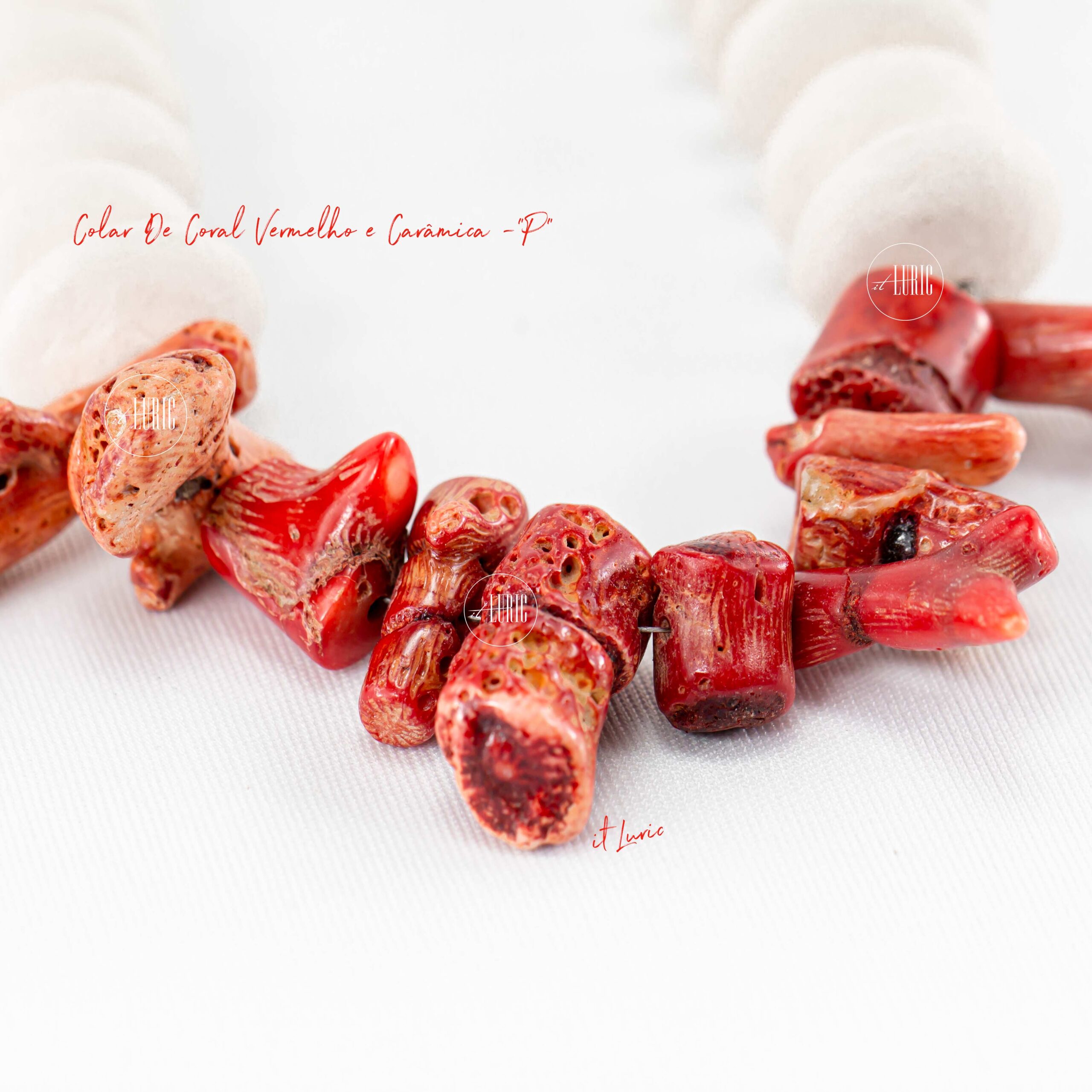 COLAR DE CORAL VERMELHO E CERÂMICA-P (3)