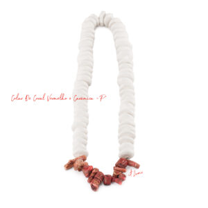 COLAR DE CORAL VERMELHO E CERÂMICA-P (5)