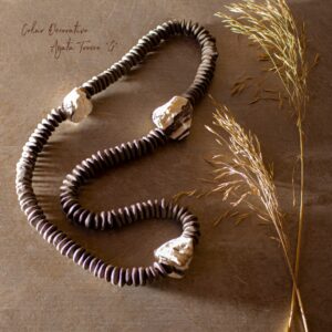 COLAR CERÂMICA ARAGONITA ZEBRA (1)