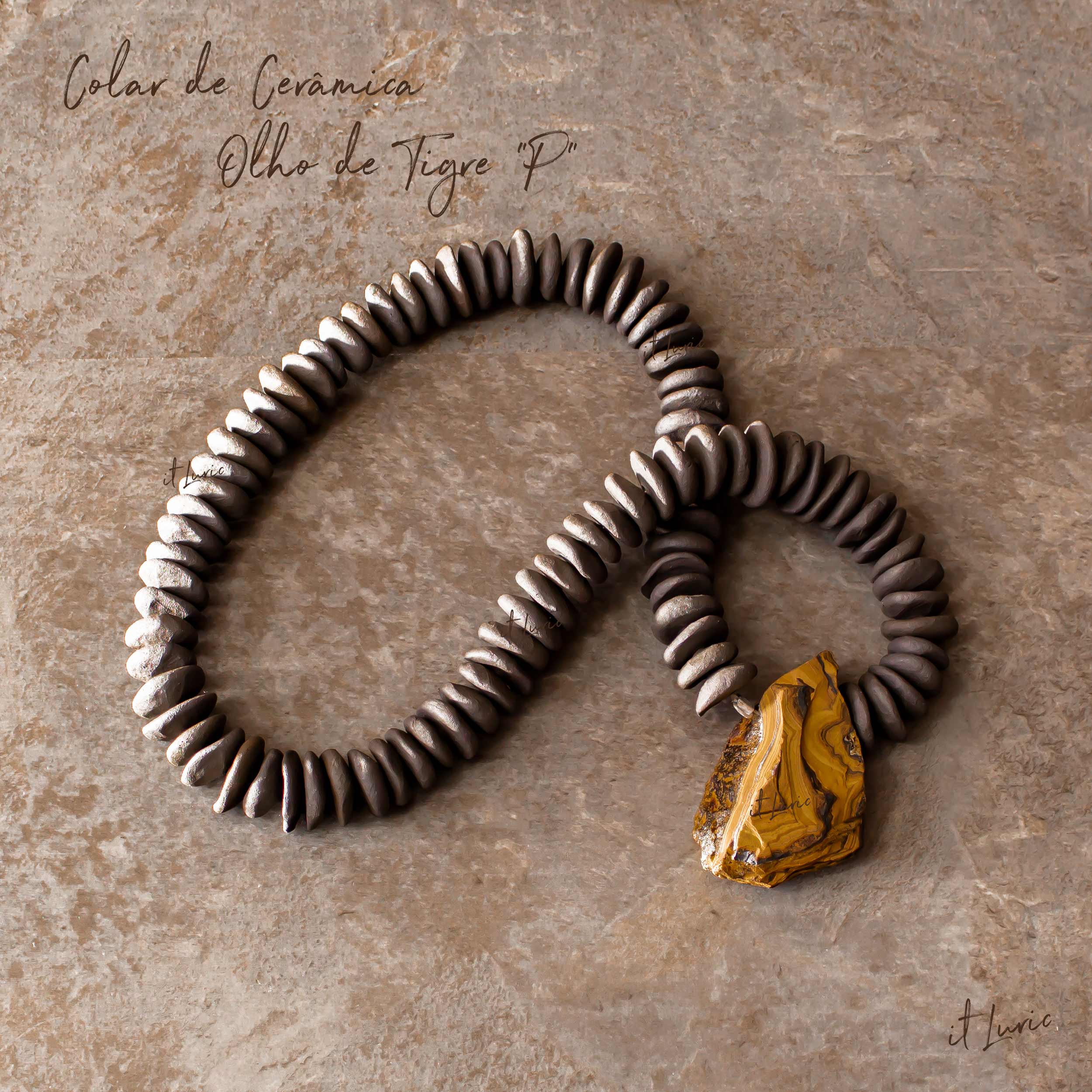 COLAR CERÂMICA OLHO DE TIGRE-P (5)