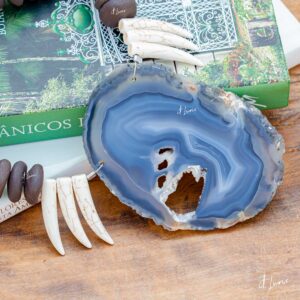 COLAR CERÂMICA AGATA AZUL E DENTES BRANCOS (3)