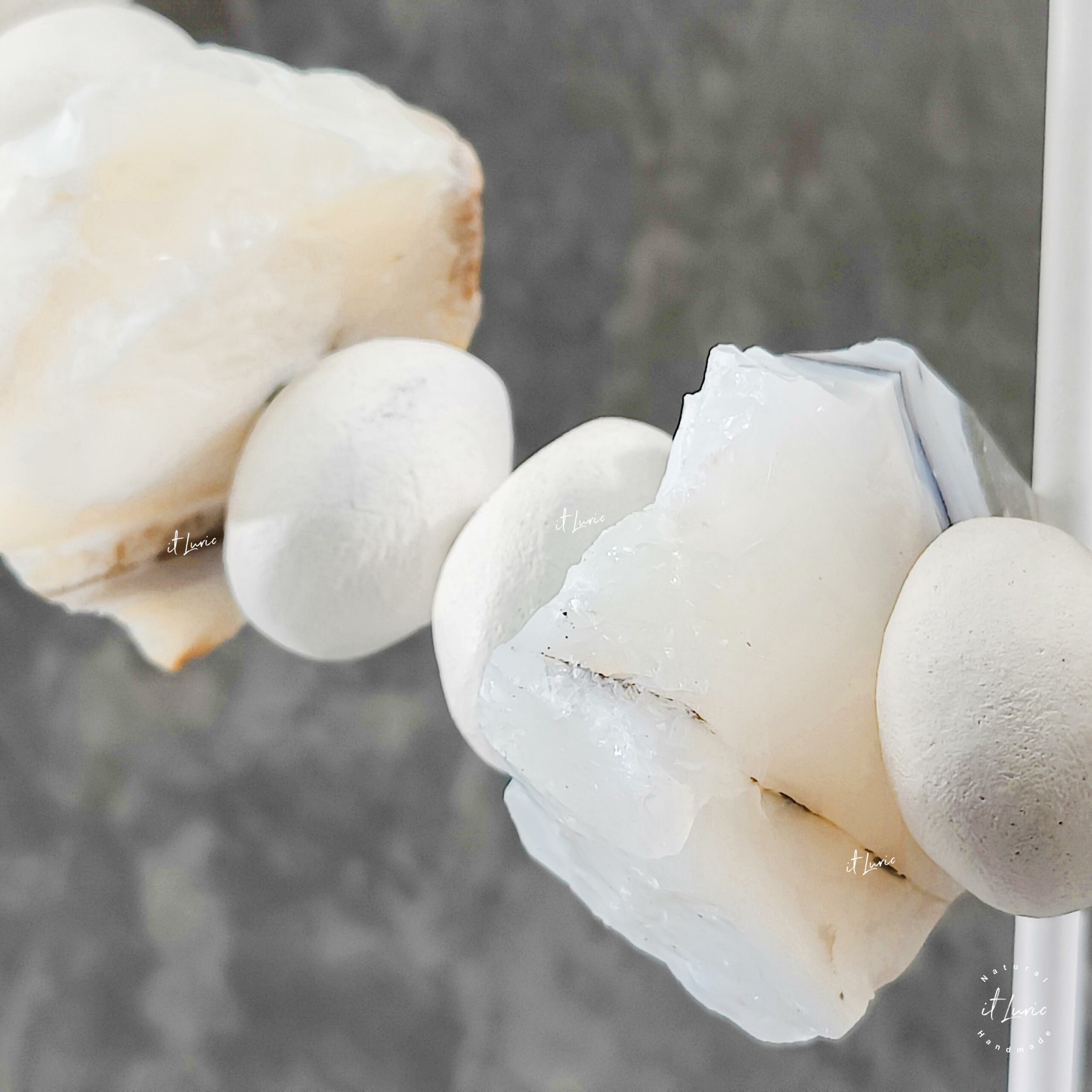 Colar Porcelana Ágata Opalada Com Pedestal Branco (9)
