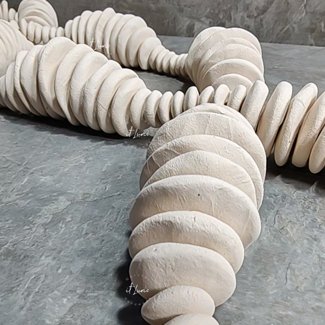 Escultura Orgânica Branco Creme -GG