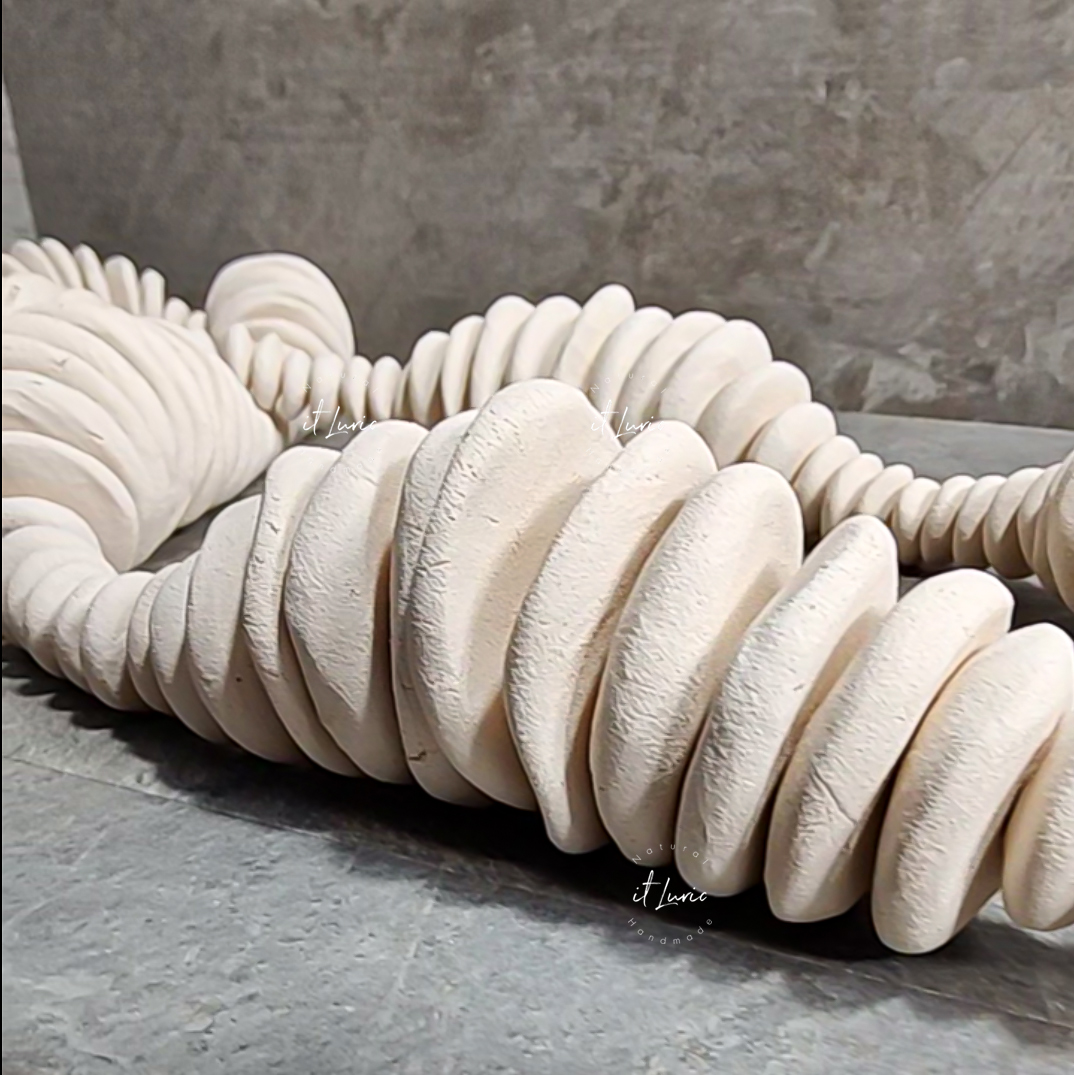 Escultura Orgânica Branco Creme -GG