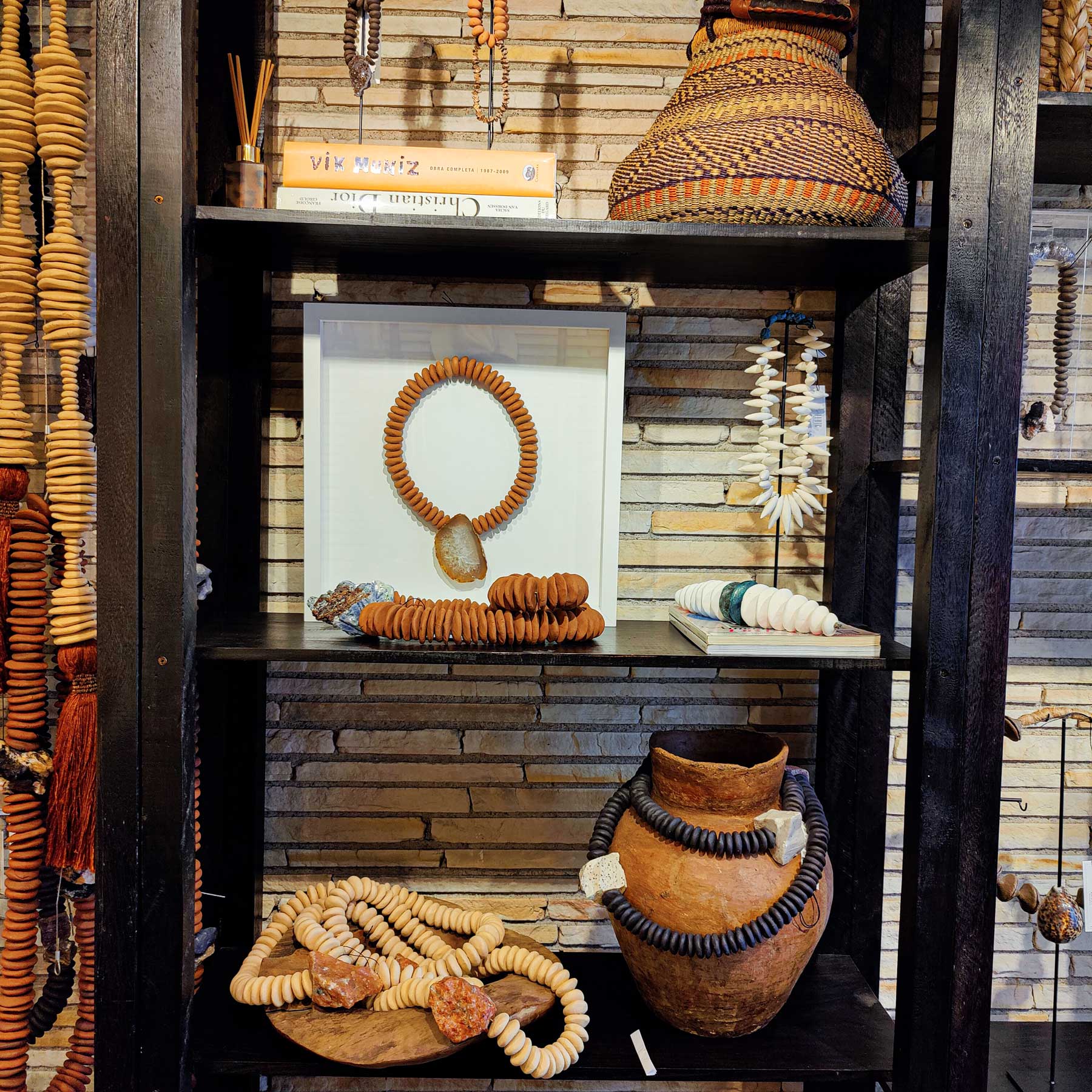 Quadro Cerâmica Terracota com Lâmina Ágata